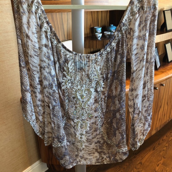 TAJ silk top - Picture 3 of 5